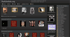 Desktop Screenshot of darkartists.org